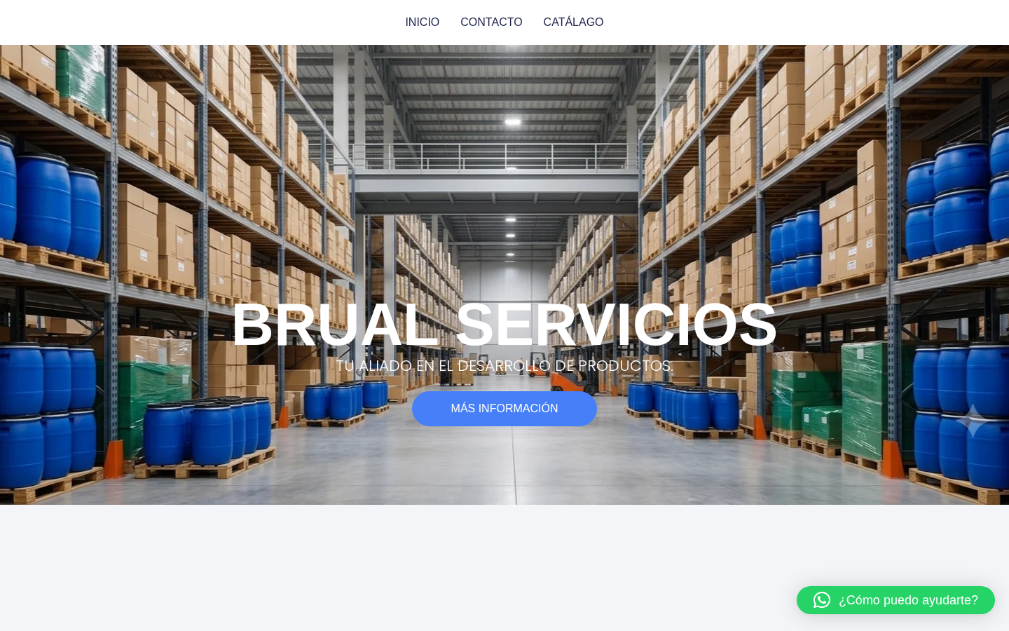 Vista previa del sitio Brual Servicios