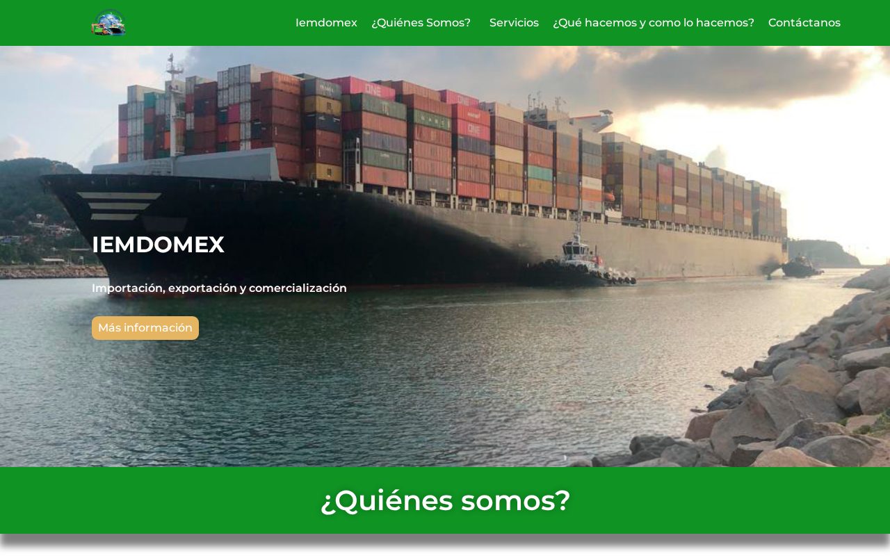 Vista previa del sitio IEM Domex